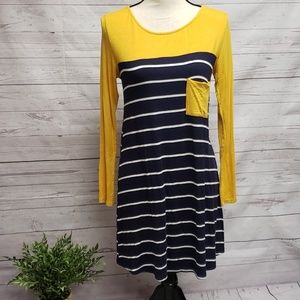 Navy/Mustard Mon Ami Tunic E